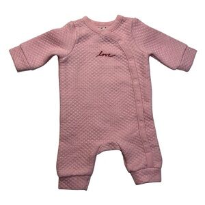 ED Newborn Love Pink Bodysuit With Buttons